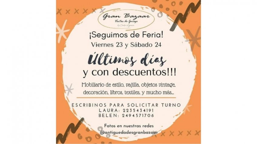 Últimos días de la venta de garage Gran Bazaar